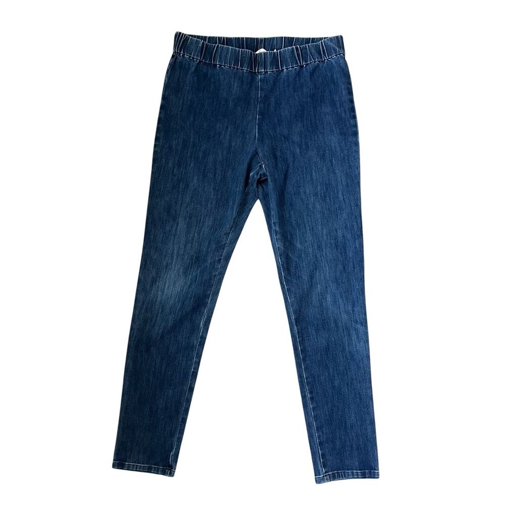 Soft Surroundings Metro Denim Leggings Pull On Stretchy Travel Casual TXL